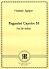 Paganini Caprice 24 For 24 Violins. Score And Parts.