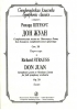 Don Juan. Symphonic Poem To Nicolaus Lenau For Full Symphony Orchestra. Op. 20. Score