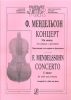 Concerto E Minor For Violin And Orchestra. Arranged For Violin And Piano.