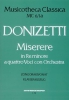 Miserere In D Minore Oratorium Piano Score