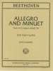 Allegro And Minuet G Maj 2 Fl