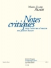 Notes Critiques Sur L'Oeuvre D'Orgue De Jehan Alain
