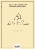 Air De La 3Eme Suite Orchestrale (Version Hautbois) En Ré Majeur