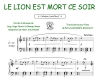 Lion Est Mort Ce Soir Crock'Music