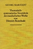 Verzeichnis Werke D. Buxtehude