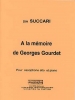A La Mémoire De G. Gourdet (Saxophone Alto Et Piano)