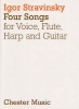 4 Songs High Voice/Flûte/Guitar/Harp