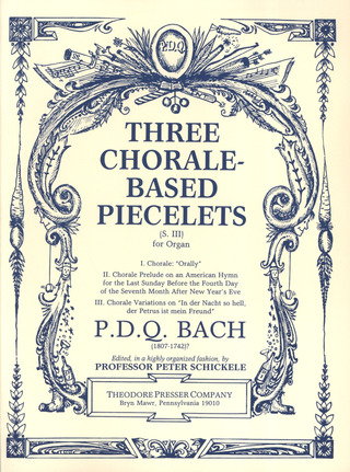 Pdq Three Chorale-Based Org