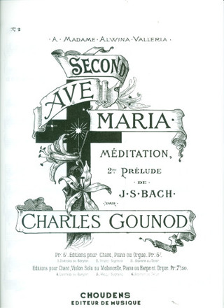 Ave Maria N02 Sur Un Prelude De J.S.Bach/N02 Mezzo Soprano Et Piano Ou Orgue (GOUNOD CHARLES)