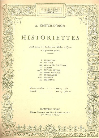 Historiettes Op. 118 N05 Refrain Joyeux Violon Et Piano