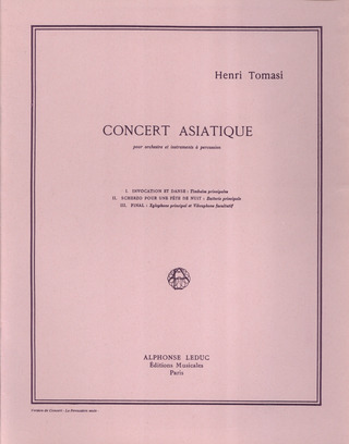Concert Asiatique (Percussion (TOMASI HENRI)