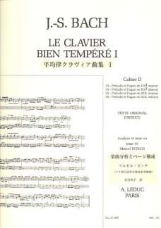 Clavier Bien Tempere/Livre1 Vol.D/Piano-Presentation Strophique