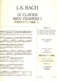 Clavier Bien Tempere/Livre1 Vol.F/Piano-Presentation Strophique