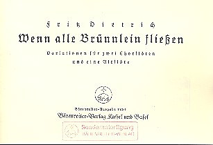 Wenn Alle Brünnlein Fließen (1938)