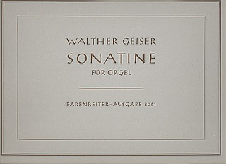 Sonatine Für Orgel (1939)