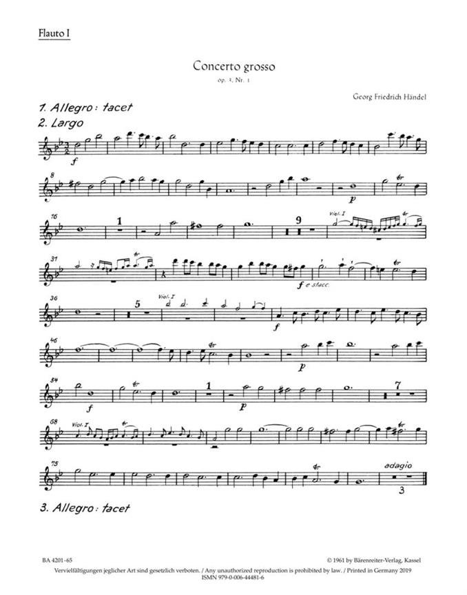 Concerto Grosso Hwv 312