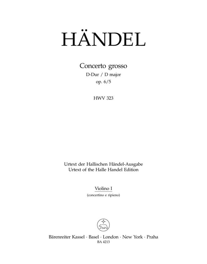 Concerto Grosso Hwv 323