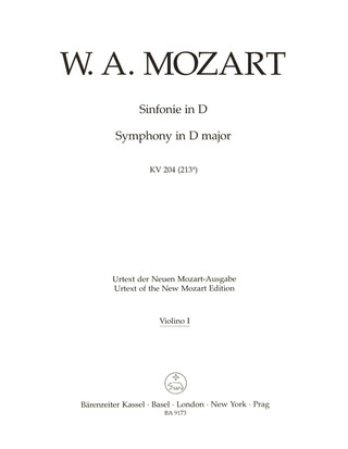Sinfonie In D Nach Der Sérénade Kv 204