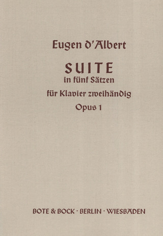 Suite In Five Movements Op. 1