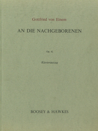 An Die Nachgeborenen Op. 42