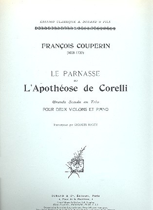 Le Parnasse Ou Apotheose Corelli 2 Vl/Piano (Marty)