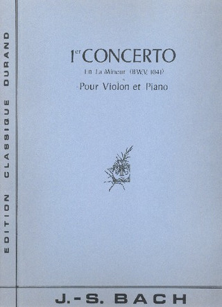 Concerto La Min N 1 Bwv 1041 Violon/Piano