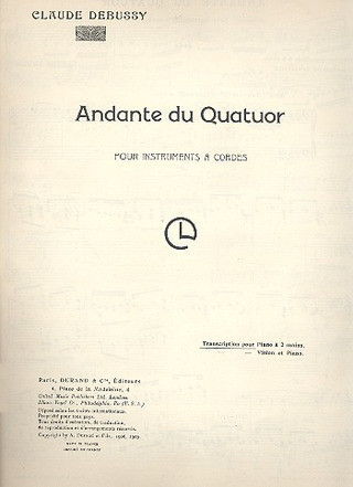 Andante Du Quatuor Piano