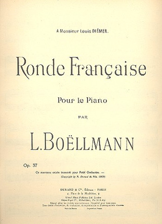 Ronde Francaise Piano