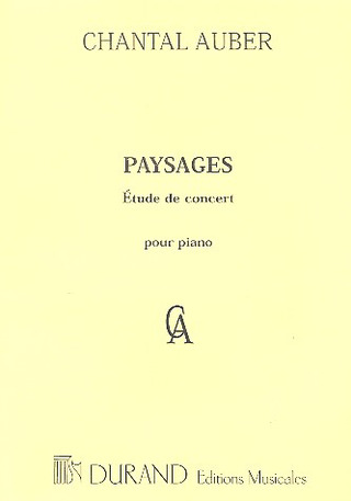 Paysages Piano (Etude De Concert