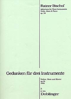 Gedanken Op. 34 (1992) Op. 34