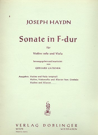 Sonate Nr. 1 F-Dur