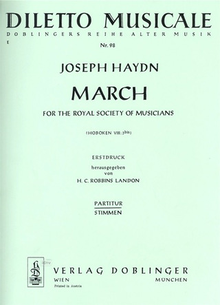 March For The Royal Society Of Musicians Es-Dur