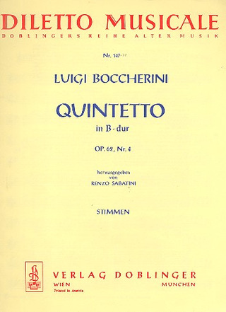 Quintetto In B-Dur Op. 62 / 4 Op. 62/4