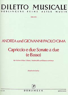 Capriccio E Due Sonate A Due (E Basso)