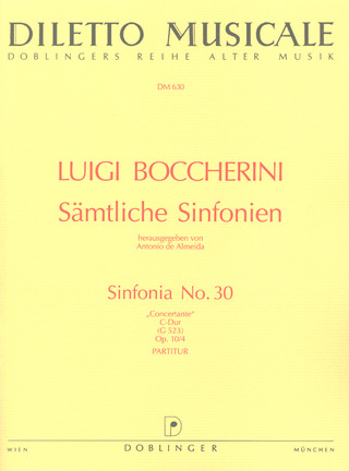 Sinfonia Nr. 30 C-Dur Op. 10/4, G 523