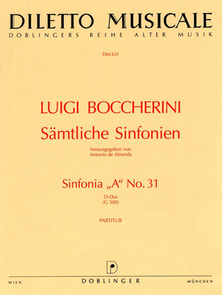 Sinfonia A Nr. 31 D-Dur G 500