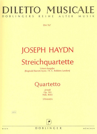 Streichquartett B-Dur Op. 103 Op. 103