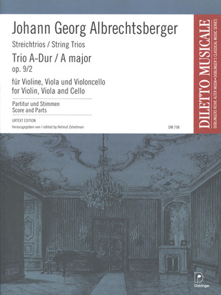 Trio Nr. 2 A-Dur Op. 9 / 2 Op. 9.