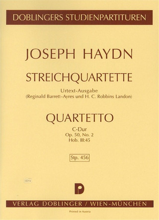 Streichquartett C-Dur Op. 50 / 2 Op. 50/2