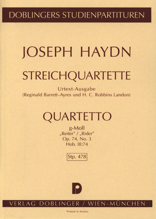 Streichquartett G-Moll Op. 74/3 Op. 74/3