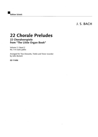 22 Chorale Preludes Vol.2