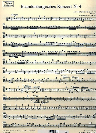 Concerto #4 In G Bwv 1049