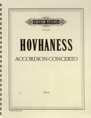 Concerto For Accordion Op. 174