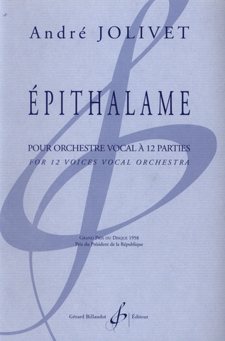 Epithalame Pour Orchestre Vocal A 12 Parties
