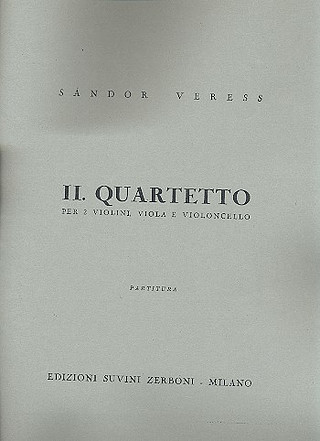 Quartetto N02 (VERESS SANDOR)