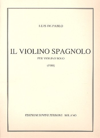 Il Violino Spagnolo (Capriccio) (PABLO LUIS DE)