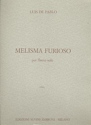 Melisma Furioso (PABLO LUIS DE)