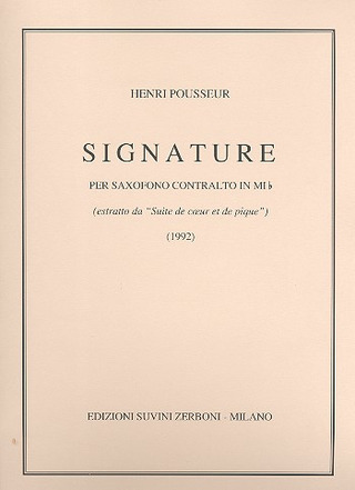 Signature (POUSSEUR HENRI)