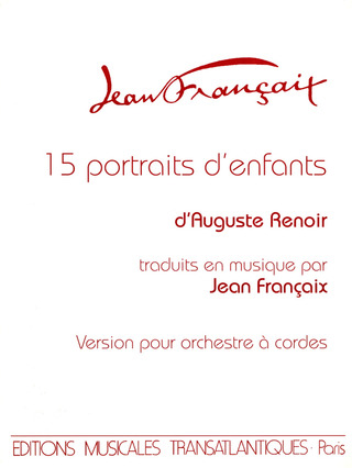 15 Portraits D'Enfants D'Auguste Renoir (FRANCAIX)