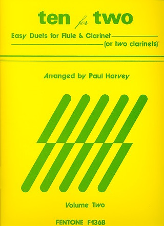 10 For Two Vol.2 / Harvey Ed - Duos Flûte Et Clarinette Ou Deux Clarinettes